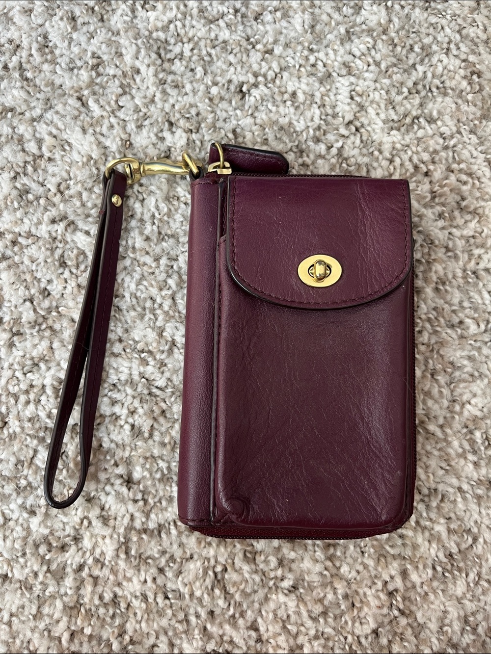 Coach Leather Wristlet